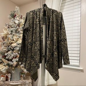 Lily White | Draped Collar Cardigan